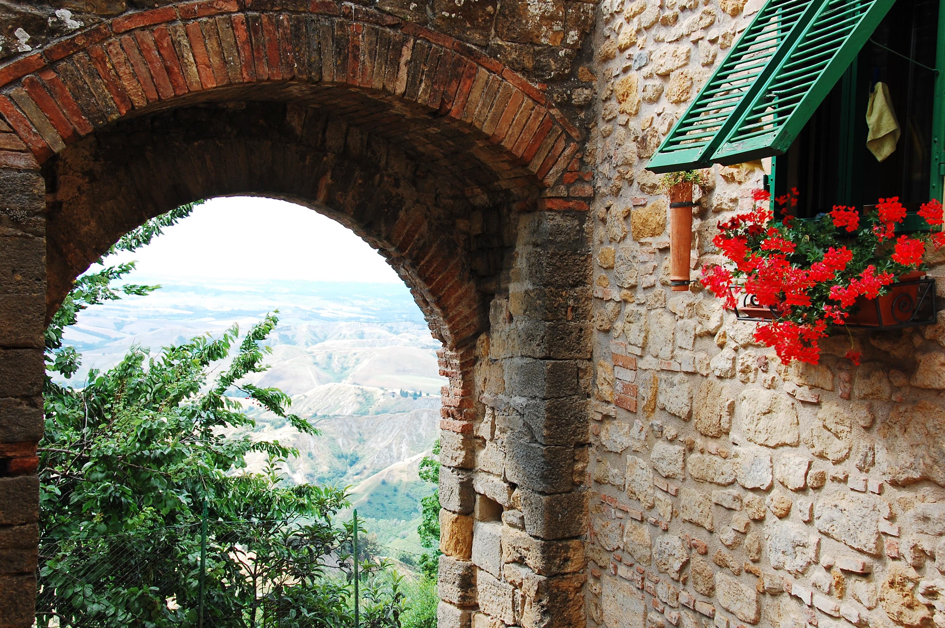 Geranien in Volterra 